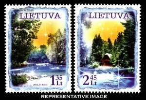 Lithuania Scott 987-988 Mint never hinged.