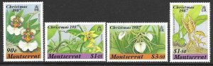 Montserrat 658-61  1987  set   4   VF  NH