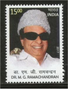 India 2017 Dr. M. G. Ramachandran Film Actor Political Leader 1v MNH