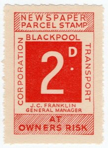 (I.B) Blackpool Corporation Railway : Newspaper Parcel 2d