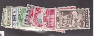 Zanzibar Scott # 264 - 279 VF-OG lightly hinged set scv $ 50 ! see pic !