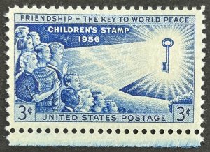 USA, 1956, SC# 1085, Unused, OG, F, Childrens Issue
