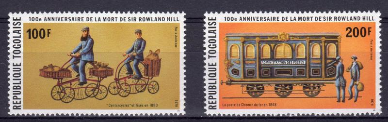 Togo 1979 Mi#1372A/1373A Sir Rowland Hill 100th.Years (2) MNH