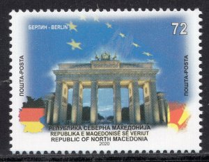 231 - NORTH MACEDONIA 2020 - North Macedonia in the EU - Berlin - MNH Set