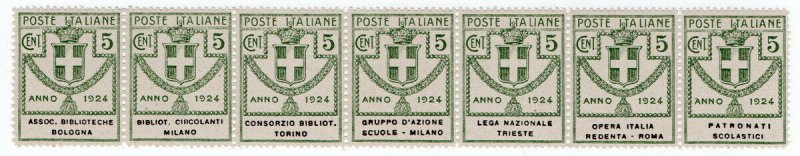 (I.B) Italy Postal : Government Department Overprints 5c