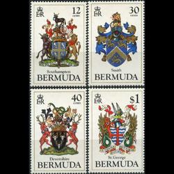 BERMUDA 1984 - Scott# 457-60 City Arms Set of 4 NH
