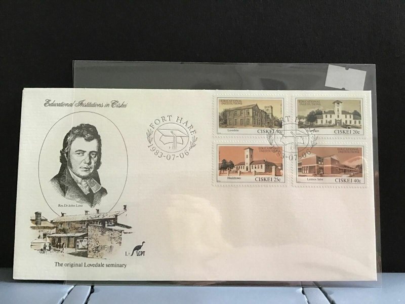 Ciskei 1983 Educational Institutes Rev Dr John Love  stamps  cover R27958 