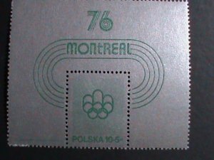 POLAND-1975--SC# B130- 21ST OLYMPIC GAMES-MONTREAL-CANADA MNH-S/S VERY FINE