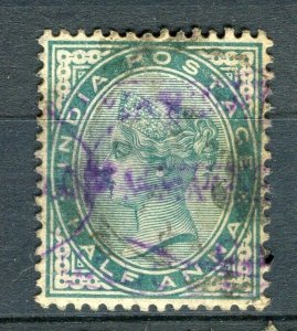 INDIA; 1890s early classic QV issue 1/2a. value, + fair Control Cancel,