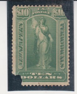 US Scott #PR 122 MHOG with flaws  1895 $10.00 Newspaper & Periodical   Revenue