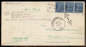 USA 5c Prexie James Monroe University Louisville KY Kassel Germany Cover A 80120