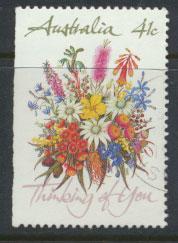 SG 1230b  SC# 1164a left margin imperf  Used  Wildflowers perf 14½