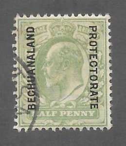 Bechuanaland Scott #76 Used 1/2p King Edward VII 2017 CV $3.50