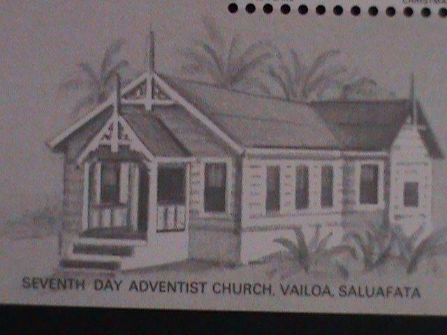 ​SAMOA STAMP-1979 SC# 520a CHRISTMAS-ANGLICAN CHURCH-APIA MNH STAMP SHEET