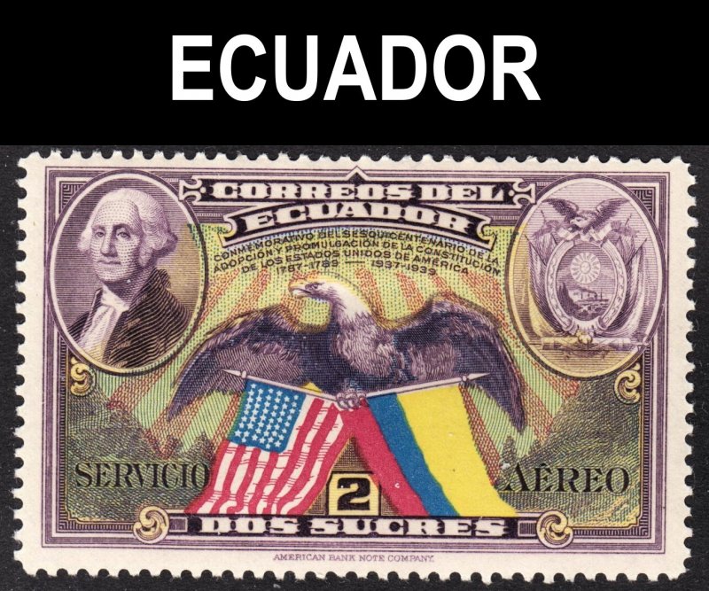 Ecuador Scott C63 VF mint OG HH.  FREE...