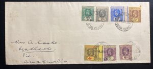 1939 Gilbert & Ellice Island King George V Stamps Cover To Australia