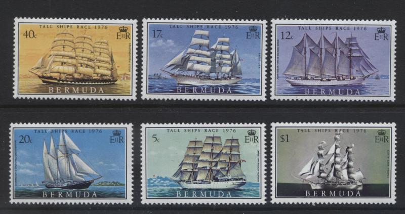 Bermuda -Scott 337-42 - QEII Ships -1976 - MNH - Set of 6 Stamps