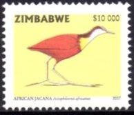Zimbabwe - 2007 Birds $10000 Jacana MNH**