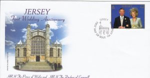 Jersey 2006,  Wedding Anniversary,   on FDC