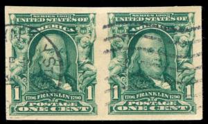 US #314 Used PAIR XF