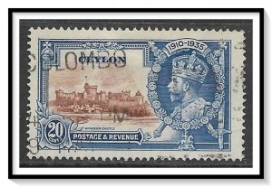 Ceylon #262 Silver Jubilee Used
