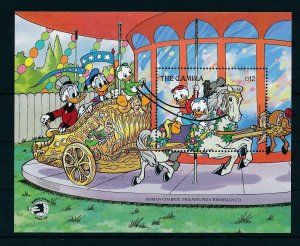 [22358] Gambia 1989 Disney Characters and carousel house MNH