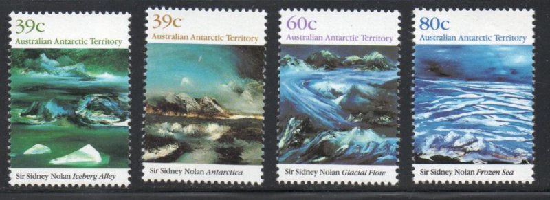 Australian Antarctic Terr. Sc L77-80 1989 Nolan Paintings stamp set mint NH