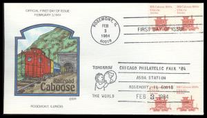 #1905 Railroad Caboose 1890s Collins FDC