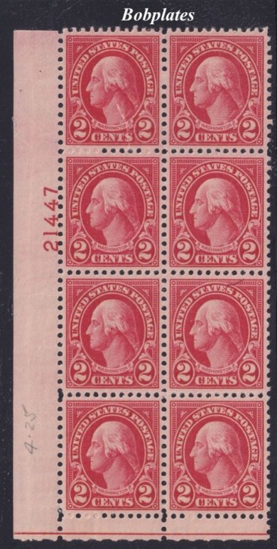 BOBPLATES US #634 Washington Lower Left Plate Block of 8 21447 VF LH *