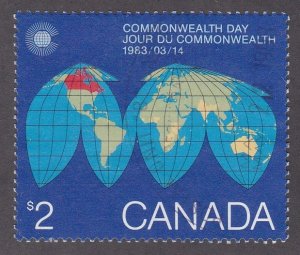 Canada # 977, Commonwealth Day, Used, 1/2 Cat.