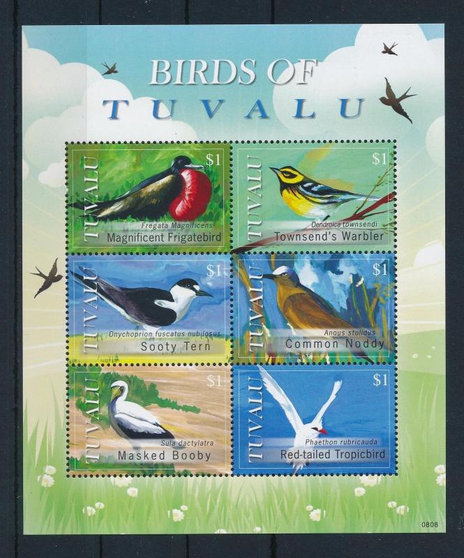 [28173] Tuvalu 2008 Birds Vögel Oiseaux Ucelli  MNH Sheet