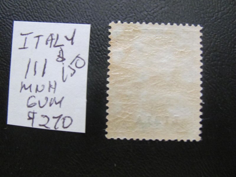 ITALY 1906 MNH  SC 111 GUM SWEAT BUT NICE XF $270 (152)