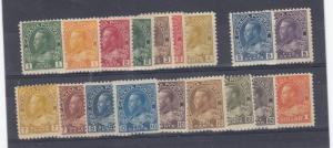 CANADA # 104-122 MNH/MLH /MH KGV SET OF 18 STAMPS CAT VALUE $1750