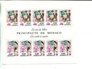 Monaco 1989 Europa mini sheet   Mint VF NH