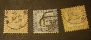 GER. STATE BADEN #s 20,22,&23 USED CV $59.00