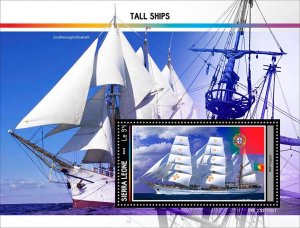 SIERRA LEONE - 2023 - Tall Ships - Perf Souv Sheet #1 - Mint Never Hinged