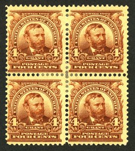 U.S. #303 MINT Block OG HR 