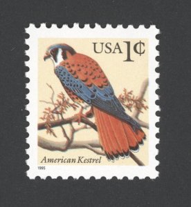 1995 US Scott # 2477  1 cent American Kestrel MNH