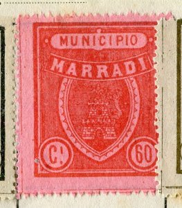 ITALY; 1870s-80s classic Local Post Revenue issue Mint hinged, Marradi