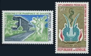 Senegal 310-311,MNH.Michel 392-393. Medical meeting,1969.Antelope symbol. 