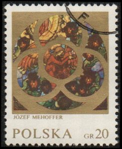 Poland 1832 - Cto - 20g Stained Glass Angel by J. Mehoffer (1971)
