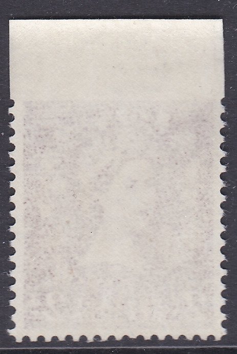 S40a 2d Edward Light Red Brown, Imperf between stamp and top margin U/M PERFECT