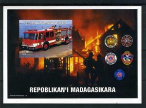 Malagasy 1999 FIRE ENGINES s/s Imperforated Mint (NH)