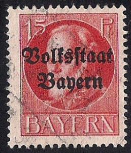 Bavaria #140 15PF Prince Regent Luitpold Stamp used F-VF