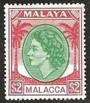 Malacca  Sc. 43  mint, hinged.  1954.  (M628)