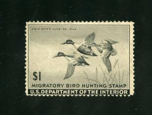 UNITED STATES DUCK STAMP SCOTT#RW12  MINT NO GUM--SCOTT VALUE $30.00