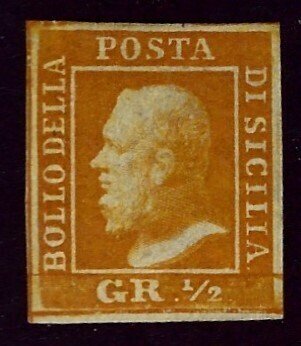 Italian Sicily SC#10g Mint F-VF hr SCV$575.00...Would fill a great Spot!