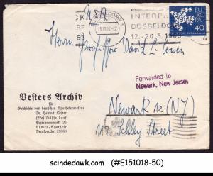 GERMANY - 1962 COVER WITH EUROPA STAMP - USED