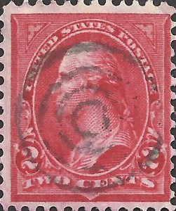 # 279b Used Slip Or Double Impression Red George Washington