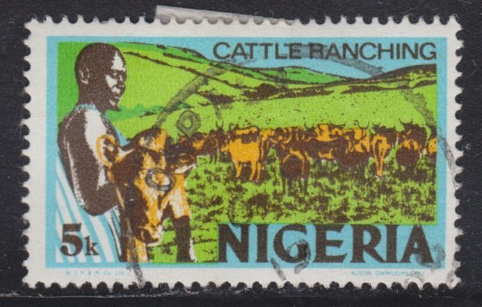 Nigeria 294 Cattle Ranching 1974 - Error